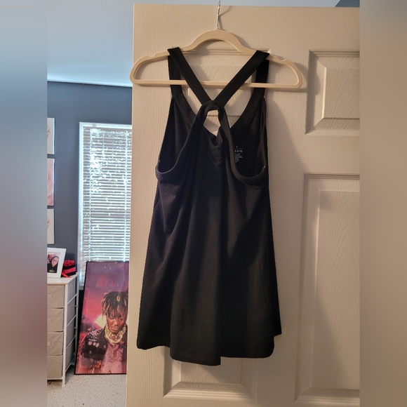 Torrid size 3 criss cross peep hole from black tank top - Picture 2 of 3